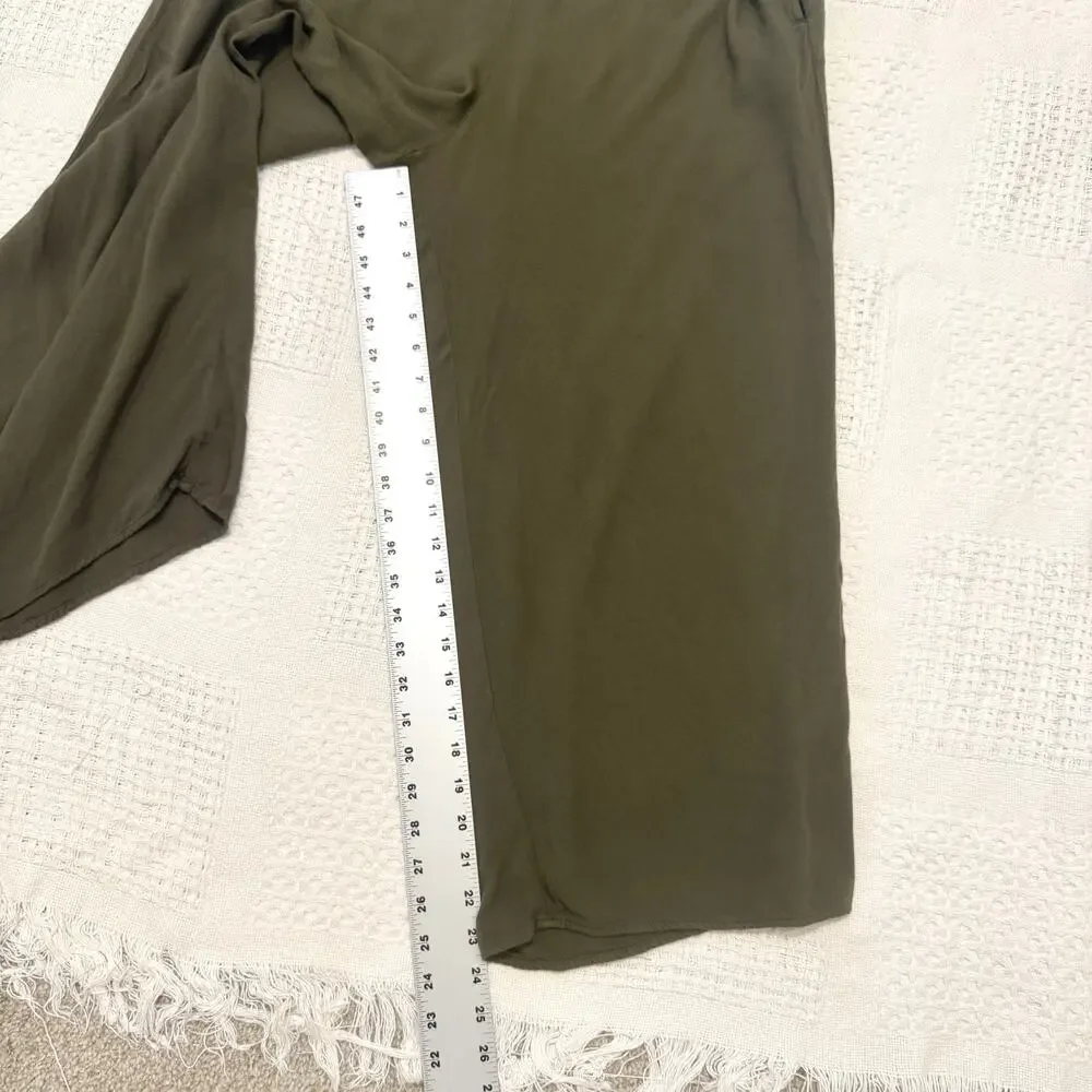 Mimi Chica large smocked cropped wide leg jumpsuit pant pockets P 3098 - Picture 2 of 11